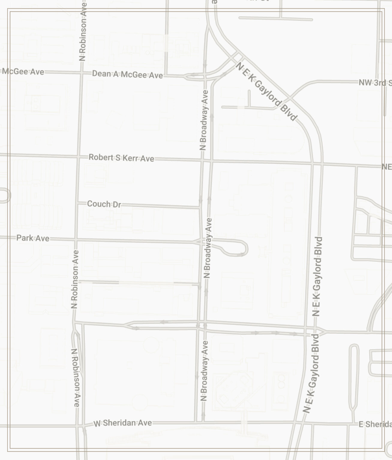 Skirvin OKC Map